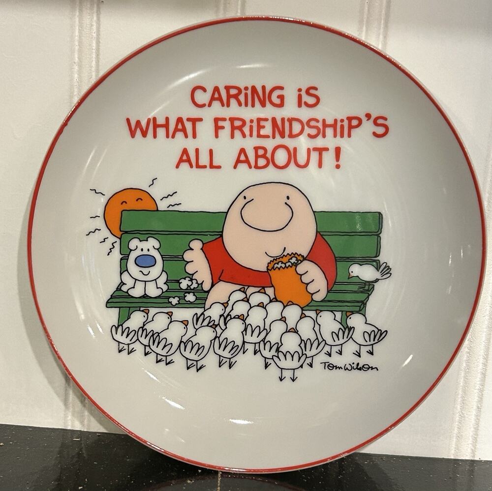 Vintage Ziggy Friendship Plate By American Greetings Made In Japan Tom Wilson